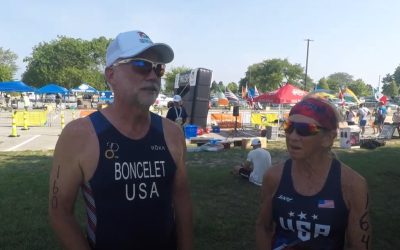 Pan American Masters Triathlon Peter Boncelet & Mary